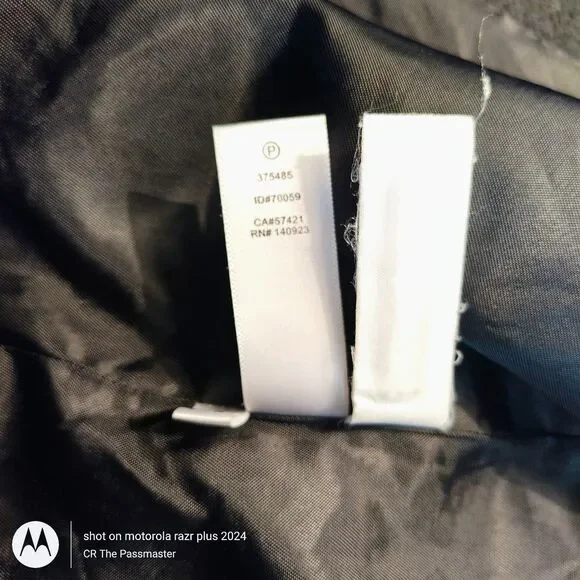 Ann Taylor LOFT Gray Black Striped Wool Blend Long Full Zip Coat*The Passmaster* - Picture 3 of 11